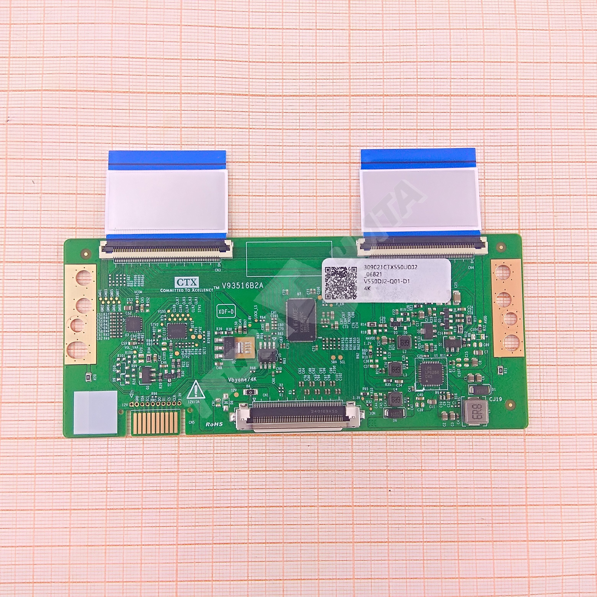 Плата T-CON V93516B2A V550DJ2-Q01-D1  (V550DJ2-Q01 CX550DLEDM)