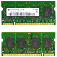 SODIMM DDR2 Qimonda 512Mb 533 МГц (PC2-4200) [HYS64T64020HDL-3.7-A] Б/У