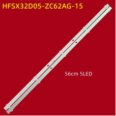 Подсветка 32" HFSX32D05-ZC62AG-15D, 2 ленты, 5LED, 6V, 560 мм, NEW Подсветка 32" HFSX32D05-ZC62AG-15D, 2 ленты, 5LED, 6V, 560 мм, NEW