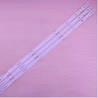 Подсветка 43" V16.5 ART3 2743, 6916L-2743A, 3 ленты, 7LED, 3V, 840мм, с разбора
