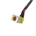 Разъем Acer Aspire 5251, 5551, 5551G  (5.5x1.7 мм) желтый с кабелем 180 мм