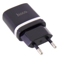 СЗУ Hoco C12 5V 2.4A, 2USB, черный