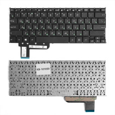 Клавиатура Asus T200, T200T черная, без рамки, плоский Enter