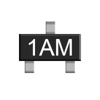 Транзистор MMBT3904 (1AM), NPN, 40 В, 0,2 А, SOT-23