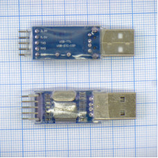 Адаптер USB-TTL UART 4pin RS232 [PL2303HX] без кабеля (Linux, Mac, Win7)
