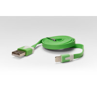 Кабель iQFUTURE цветной Lightning USB для Apple iPhone X, 8 Plus, 7 Plus, 6 Plus, iPad, iPod зеленый