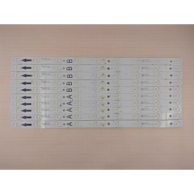 Подсветка 43" JL.D43033330-004A(B)S-M_V03 (5A+5B) (10 лент) 9LED 3V 478мм, Б/У