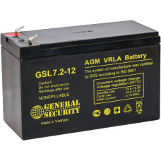 Аккумулятор для ИБП GS GSL7.2-12, 12 В, 7.2 Ач