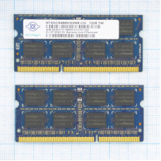 SODIMM DDR3 Nanya 4Gb 1333 MHz (PC3-10600) [NT4GC64B8HG0NS-CG] Б/У