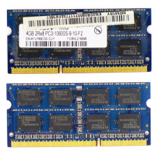 SODIMM DDR3 Elpida 4Gb 1333 MHz (PC3-10600) [EBJ41UF8BCS0-DJ-F] Б/У