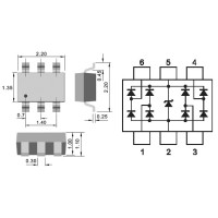 D635-SMD диодный мост [SOT363]