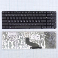 Клавиатура Asus X53U черная с черной рамкой