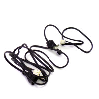 Кабель вилка 220V - 1307-3pin, 1.5 м (OEM) (с кнопкой), Б/У