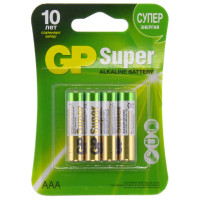 Батарейка AAA LR03 GP Super Alkaline 1.5V (блистер 4шт)