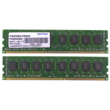 Память DIMM DDR3 Patriot 8Gb, 1600 МГц (PC3-12800), Б/У