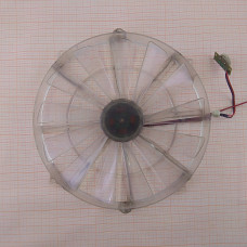 Вентилятор 220x220x30 12V 2pin с регулятором 500rpm LED синий Вентилятор 220x220x30 12V 2pin с регулятором 500rpm LED синий
