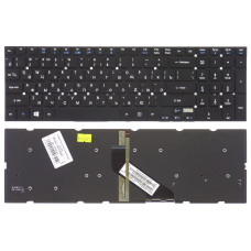 Клавиатура Acer Aspire 5830T 5830TG E5-571 (VA70/VG70) черная без рамки Г-образный Enter с подсветко