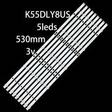 Подсветка 55" JL.D55051330-031CS-M_V02 (9 лент) 5LED 3V 530мм, NEW