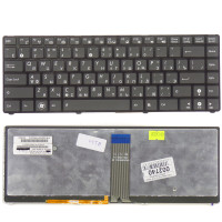 Клавиатура Asus Eee PC 1215 черная с черной рамкой