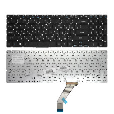 Клавиатура Acer Aspire V5-531, V5-551, V5-571, V5-573 черная без рамки Г-образный Enter