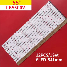 Подсветка 55" MBL-55030D612SN0/SN1 (12 лент) 6LED 12V 541мм, NEW