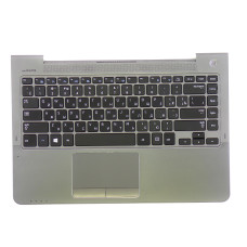 Клавиатура Samsung 535U4C NP535U4C 535U4C-S02 черная, топ-панель серая, Б/У