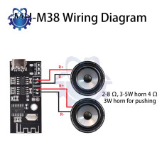 Модуль BT 5.1 2x5W Type-C [MH-M38]