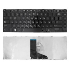 Клавиатура Toshiba Satellite C840, L830, L840, M845 Series черная, плоский Enter