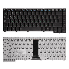 Клавиатура Asus F3, PRO31, X52 черная 24pin, без рамки, Г-образный Enter