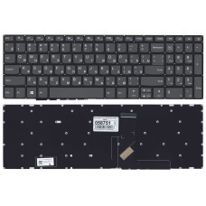 Клавиатура Lenovo IdeaPad 320-15ABR 520-15KIB черная, без рамки, плоский Enter