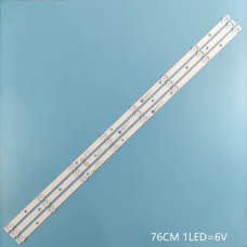 Подсветка 40" MS-L2665 A/B JS-JP40DM081ED1.902 (90213) (3 ленты составные A+B) 8LED 6V 760мм