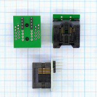 Адаптер SOIC8, SOP8(EZ), SO8 200mil для программатора DIP-8 (шаг 1.27)