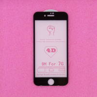 Защитное стекло iPhone 7/8 4D черное