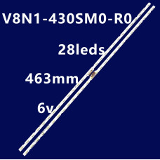 Подсветка 43" V8N1-430SM0-R0, 2 ленты, 6V, 28LED, 463 мм, NEW