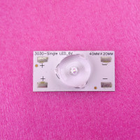 Светодиод 6V 2W с линзой, 40x20 мм