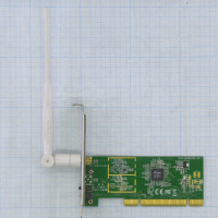 Wi-Fi адаптер ASUS PCI-N10 PCI 802.11g, 802.11n, 802.11b, 2.4 ГГц, 300 Мбит/с, 5 dBM