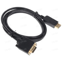 Кабель Dexp DisplayPort - VGA, 1.8 м, вилка - вилка, черный