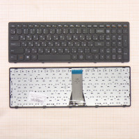 Клавиатура Lenovo IdeaPad Flex G505s Z510 S510 черная с черной рамкой плоский Enter, NEW