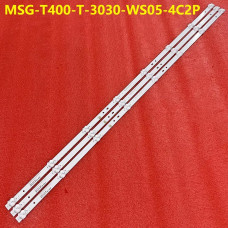 Подсветка 40" MSG-T400-T-3030-WS05-4C2P (3 ленты) 8LED 6V 735мм