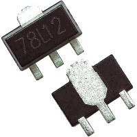 78L12 стабилизатор 12V 0,1A SOT-89-3