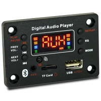 Модуль проигрывателя MP3 USB TF FM AUX BT 6-18V [N95-A1.2]