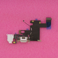 Шлейф разъема питания с аудио-разъемом для Apple iPhone 6 белый новый