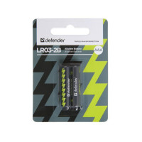 Батарейка LR03-2B (AAA) Defender Alkaline Cell 1.5V (блистер 2шт)