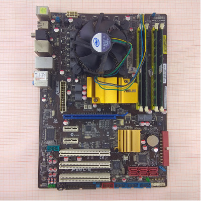 Плата Main для ПК ASUS Socket LGA775 P5QL-E REV2.05 Intel Core 2 Duo E8200 4xDDR2 DIMM 6Gb ATX