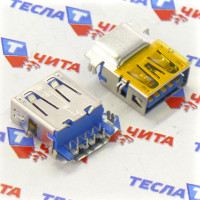 Разъем USB 3.0 Type A, UC-LG580, синий для Lenovo G580, Asus K43 K45 K501a