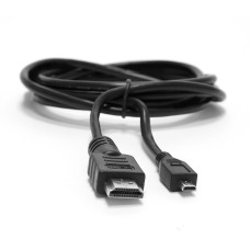 Кабель iQFUTURE HDMI-micro -> HDMI для GoPro Hero 3, 3 Plus, 4 на TV черный 1.5 м