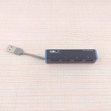 Мини-USB 2.0 хаб WOLT 4 порта