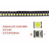 Светодиод SMD 3528, 3V, 350mA, 1W, 7000-10000K