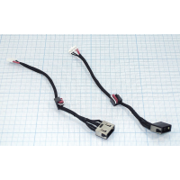 Разъем Lenovo IdeaPad G50-30 G50-40 G50-45 G50-50 (прямоугольный) черный с кабелем