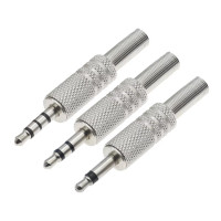 Штекер аудио 3.5 мм джек папа 3 pin